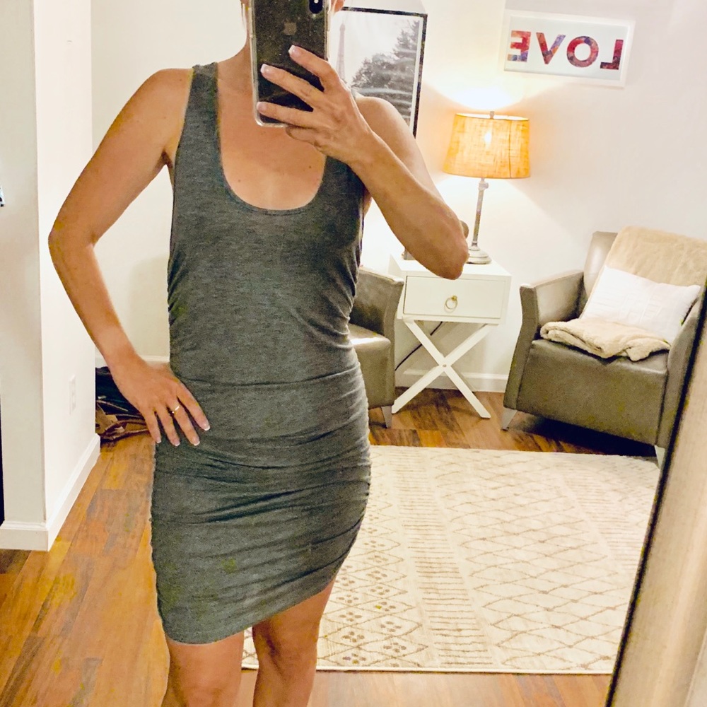 Riller and Fount Gray Ruched Tank Dress Size 0/XS